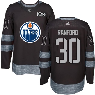 Youth Bill Ranford Edmonton Oilers 1917- 100th Anniversary Jersey - Authentic Black