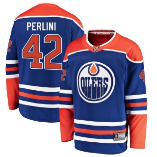 Youth Brendan Perlini Edmonton Oilers Fanatics Branded Alternate Jersey - Breakaway Royal