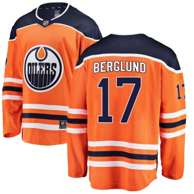 Youth Carl Berglund Edmonton Oilers Fanatics Branded Home Jersey - Breakaway Orange