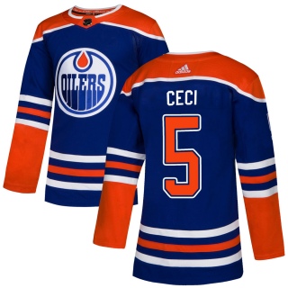 Youth Cody Ceci Edmonton Oilers Adidas Alternate Jersey - Authentic Royal