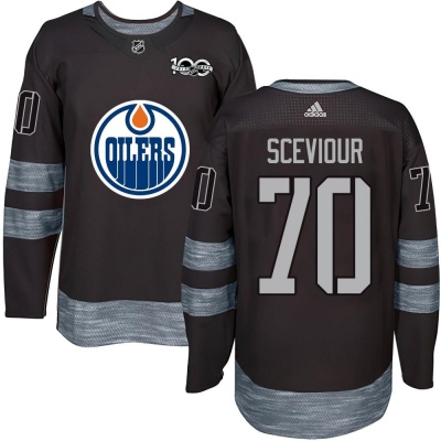 Youth Colton Sceviour Edmonton Oilers 1917- 100th Anniversary Jersey - Authentic Black