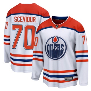 Youth Colton Sceviour Edmonton Oilers Fanatics Branded 2020/21 Special Edition Jersey - Breakaway White