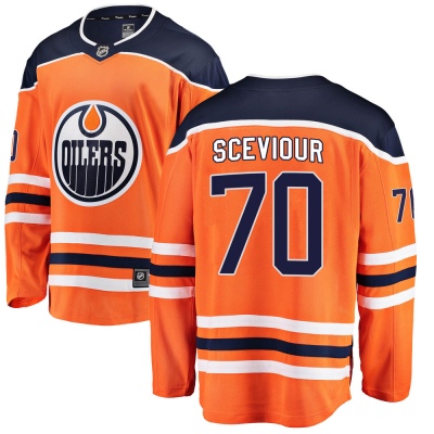 Youth Colton Sceviour Edmonton Oilers Fanatics Branded Home Jersey - Breakaway Orange