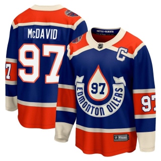 Youth Connor McDavid Edmonton Oilers Fanatics Branded Breakaway 2023 Heritage Classic Jersey - Premier Royal