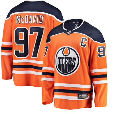 Youth Connor McDavid Edmonton Oilers Fanatics Branded Home Jersey - Breakaway Orange