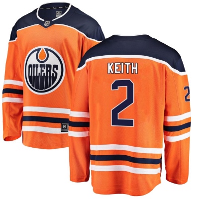Youth Duncan Keith Edmonton Oilers Fanatics Branded Home Jersey - Breakaway Orange