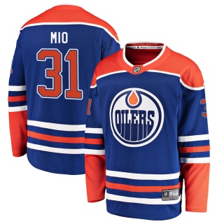 Youth Eddie Mio Edmonton Oilers Fanatics Branded Alternate Jersey - Breakaway Royal
