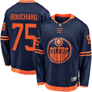 Youth Evan Bouchard Edmonton Oilers Fanatics Branded Alternate 2018/19 Jersey - Breakaway Navy