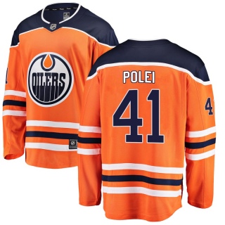 Youth Evan Polei Edmonton Oilers Fanatics Branded Home Jersey - Breakaway Orange
