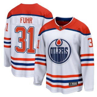 Youth Grant Fuhr Edmonton Oilers Fanatics Branded 2020/21 Special Edition Jersey - Breakaway White