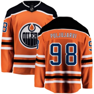 Youth Jesse Puljujarvi Edmonton Oilers Fanatics Branded Home Jersey - Breakaway Orange