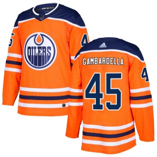 Youth Joe Gambardella Edmonton Oilers Adidas r Home Jersey - Authentic Orange