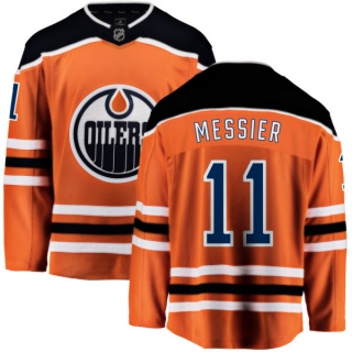 Youth Mark Messier Edmonton Oilers Fanatics Branded Home Jersey - Breakaway Orange