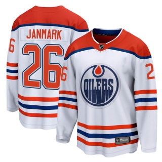 Youth Mattias Janmark Edmonton Oilers Fanatics Branded 2020/21 Special Edition Jersey - Breakaway White