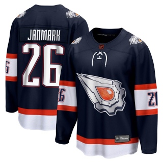 Youth Mattias Janmark Edmonton Oilers Fanatics Branded Special Edition 2.0 Jersey - Breakaway Navy