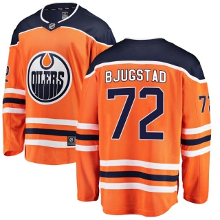 Youth Nick Bjugstad Edmonton Oilers Fanatics Branded Home Jersey - Breakaway Orange