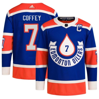 Youth Paul Coffey Edmonton Oilers Adidas 2023 Heritage Classic Primegreen Jersey - Authentic Royal