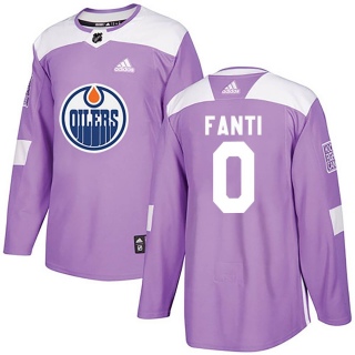 Youth Ryan Fanti Edmonton Oilers Adidas Fights Cancer Practice Jersey - Authentic Purple