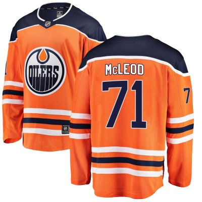 Youth Ryan McLeod Edmonton Oilers Fanatics Branded Home Jersey - Breakaway Orange