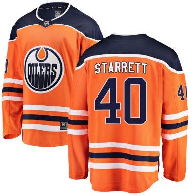 Youth Shane Starrett Edmonton Oilers Fanatics Branded r Home Breakaway Jersey - Authentic Orange