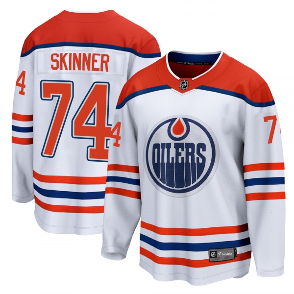 Youth Stuart Skinner Edmonton Oilers Fanatics Branded 2020/21 Special Edition Jersey - Breakaway White
