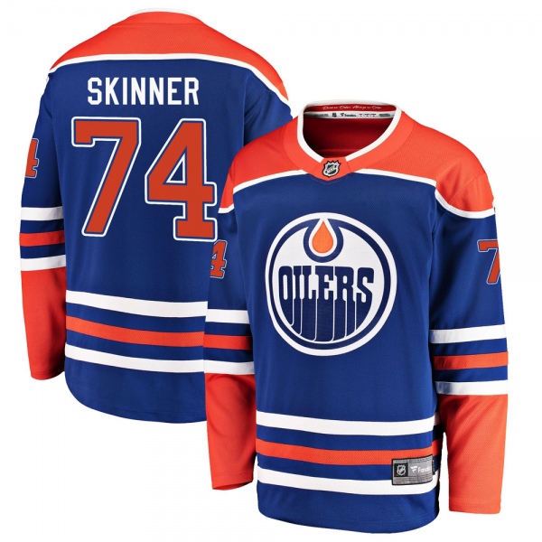 Stuart Skinner Edmonton Oilers NHL Authentic Pro Road Jersey with On I –  Pro Am Sports