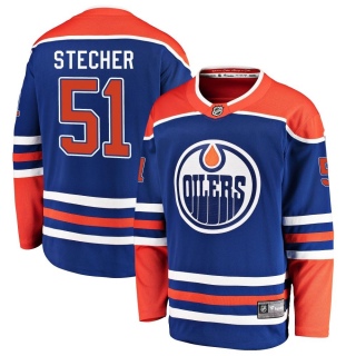 Youth Troy Stecher Edmonton Oilers Fanatics Branded Alternate Jersey - Breakaway Royal