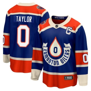 Youth Ty Taylor Edmonton Oilers Fanatics Branded Breakaway 2023 Heritage Classic Jersey - Premier Royal