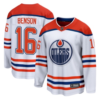 Youth Tyler Benson Edmonton Oilers Fanatics Branded 2020/21 Special Edition Jersey - Breakaway White