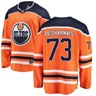 Youth Vincent Desharnais Edmonton Oilers Fanatics Branded Home Jersey - Breakaway Orange
