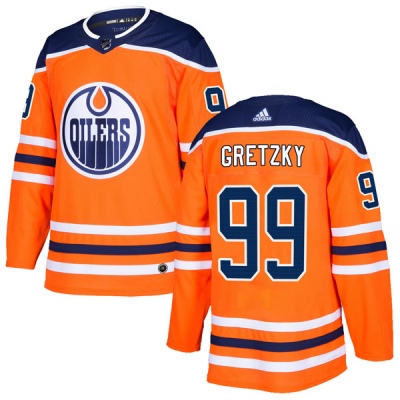 Youth Wayne Gretzky Edmonton Oilers Adidas r Home Jersey - Authentic Orange